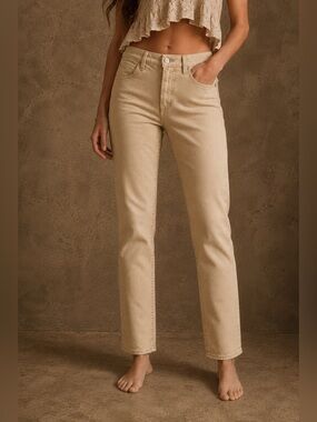 Citizens of Humanity Elsa Mid-Rise Slim Cropped Jeans - Size 28